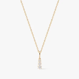 W.KRUK Wisiorek złoty z cyrkoniami