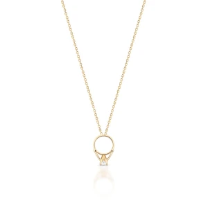 W.KRUK Wisiorek złoty z motywem pierścionka