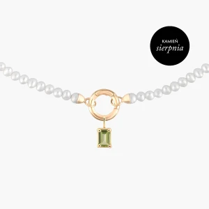 W.KRUK Wisiorek złoty z oliwinem