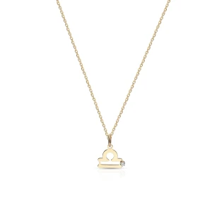 W.KRUK Wisiorek złoty Zodiak Waga