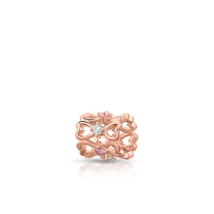 W.KRUK - Zawieszka srebrna ażurowe serca Lovely Beads