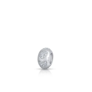 Zdjęcie produktu W.KRUK Zawieszka srebrna z motywem serc Lovely Beads