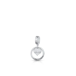W.KRUK - Zawieszka srebrna z napisem Mom Lovely Beads