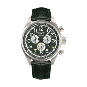 W.KRUK ZEGAREK AVIATOR AIRACOBRA P45 CHRONOGRAPH