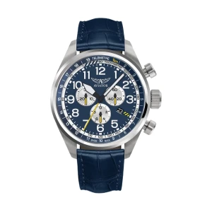 W.KRUK ZEGAREK AVIATOR AIRACOBRA P45 CHRONOGRAPH