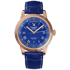 W.KRUK ZEGAREK AVIATOR DOUGLAS DAY-DATE 41