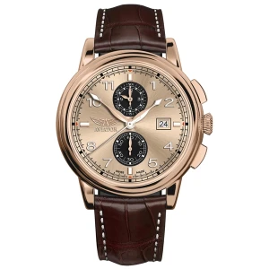 W.KRUK ZEGAREK AVIATOR DOUGLAS DC-3 CHRONOGRAPH