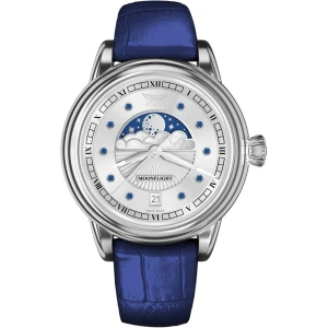 W.KRUK ZEGAREK AVIATOR DOUGLAS MOONFLIGHT GEMSTONE EDITION