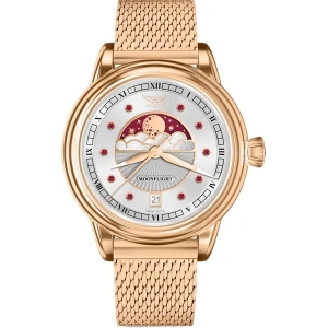 W.KRUK ZEGAREK AVIATOR DOUGLAS MOONFLIGHT GEMSTONE EDITION