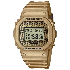 W.KRUK ZEGAREK G-SHOCK DIGITAL 5600 SERIES GOLD CHAIN
