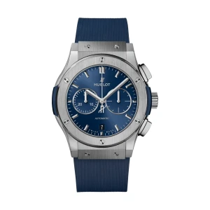 W.KRUK ZEGAREK HUBLOT CLASSIC FUSION CHRONOGRAPH TITANIUM BLUE