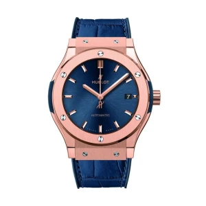 W.KRUK ZEGAREK HUBLOT CLASSIC FUSION KING GOLD BLUE
