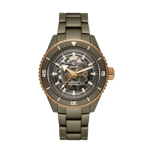 W.KRUK ZEGAREK RADO CAPTAIN COOK HIGH-TECH CERAMIC SKELETON