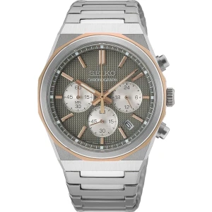 W.KRUK ZEGAREK SEIKO CLASSIC QUARTZ CHRONOGRAPH