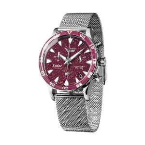 W.KRUK ZEGAREK VOSTOK EUROPE UNDINE CRANBERRY CHRONO SET