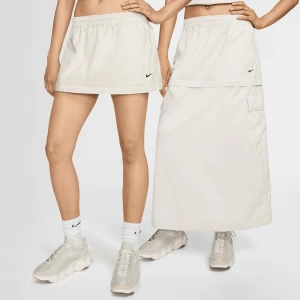 Nike W NSW ESSTL WVN MR CGO MDI SKT lt orewood brn/black kobiety Sukienki i spódnice beż rozmiar Kobiety