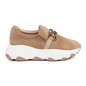 W. Potocki Zamszowe Sneakersy Potocki beżowy
