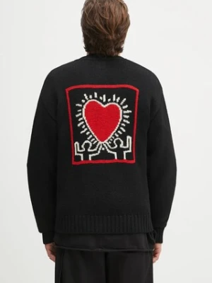 Wacko Maria kardigan wełniany x Keith Haring