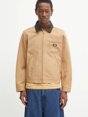 Wacko Maria kurtka bawełniana DICKIES / WORK JACKET kolor brązowy przejściowa 25SS-WMO-DC01