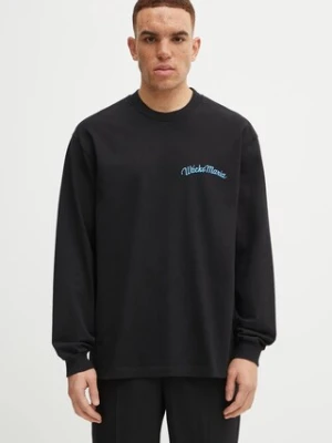 Wacko Maria longsleeve bawełniany kolor czarny z nadrukiem 25FW-WMT-LT05
