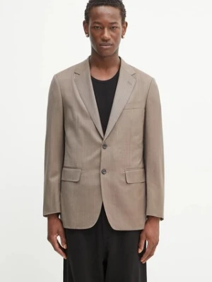 Wacko Maria marynarka wełniana SINGLE BREASTED JACKET ( TYPE-3 ) męska kolor beżowy 25SS-WMO-SU03