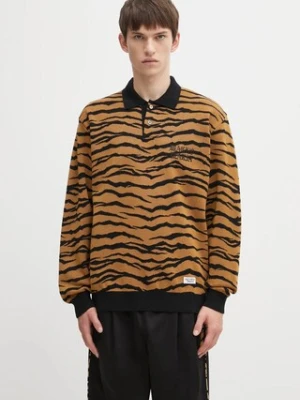 Wacko Maria sweter wełniany Tiger męski kolor brązowy 25FW-WMK-KN10