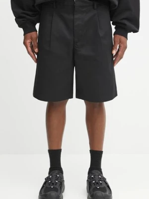 Wacko Maria szorty DICKIES / PLEATED SHORT TROUSERS ( TYPE-1 ) męskie kolor czarny 25SS-WMP-DC02