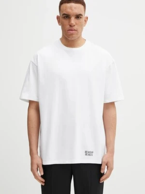 Wacko Maria t-shirt bawełniany męski kolor biały gładki 25FW-WMT-WT03