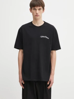Wacko Maria t-shirt bawełniany męski kolor czarny wzorzysty 25FW-WMT-WT08