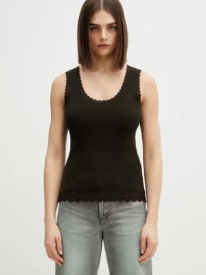 Wales Bonner Alice top z bawełną damski