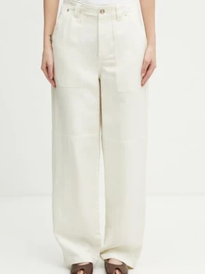 Wales Bonner Hymn spodnie z lnem damskie