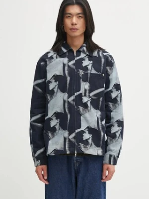Wales Bonner kurtka bawełniana Jet Zip Jacket kolor granatowy przejściowa UA25DE02.CO02.504