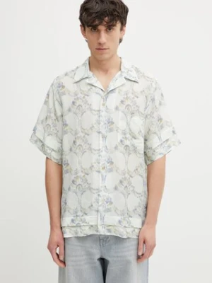 Wales Bonner Lotus Bowling koszula z dodatkiem lnu męska