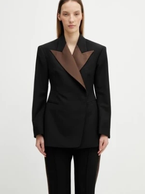 Wales Bonner Suite Tuxedo marynarka dwurzędowa wełniana damska
