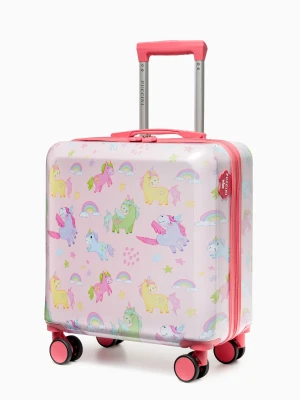 Walizka dla dzieci jednorożce różowa Puccini