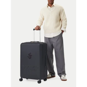 Walizka duża Beverly Hills Polo Club CEO-BHPC-L-002-08-NAVY Granatowy