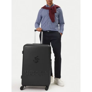 Walizka duża Beverly Hills Polo Club CEO-BHPC-L-003-08-BLACK Czarny