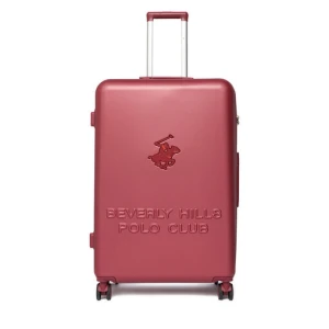 Walizka duża Beverly Hills Polo Club CEO-BHPC-L-004-08-BURGUNDY Bordowy
