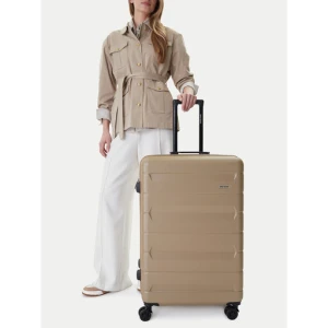 Walizka duża GINO ROSSI CEO-GIN-L-004-BEIGE Beżowy