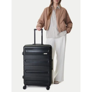 Walizka duża GINO ROSSI CEO-GIN-L-005-BLACK Czarny