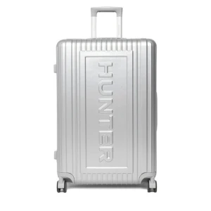 Walizka duża Hunter CEO-HUNTER-L-002-08-SILVER Srebrny