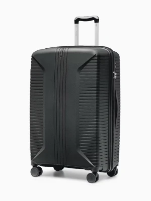 Walizka duża na kółkach z polipropylenu czarna Puccini