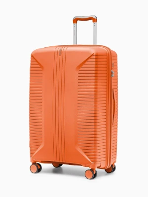 Walizka duża na kółkach z polipropylenu pomarańczowa Puccini