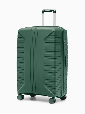 Walizka duża na kółkach z polipropylenu zielona Puccini