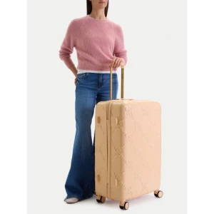 Walizka duża Nine West CEO-NW-L-006-09 BEIGE Różowy jasny