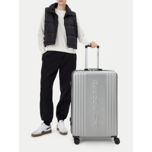 Walizka duża Reebok RBK-WAL-003-07-CCC-L Srebrny