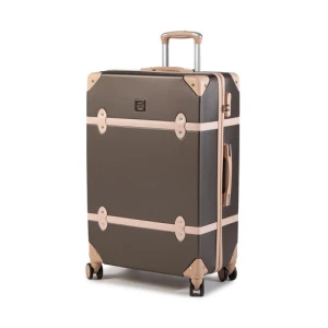 Walizka duża Semi Line T5508-4 Brązowy
