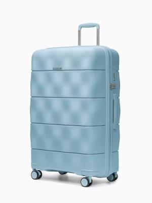 Walizka duża z lekkiego polipropylenu niebieska Puccini