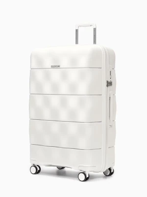 Walizka duża z lekkiego polipropylenu perłowa Puccini