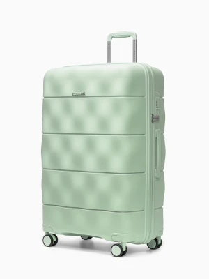 Walizka duża z lekkiego polipropylenu zielona Puccini